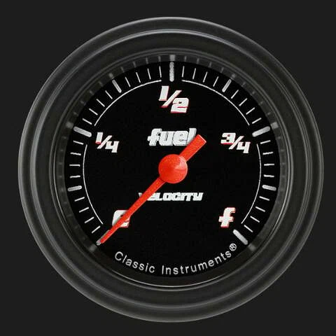 Velocity Black 2 1_8_ Fuel Gauge VS109BBLF